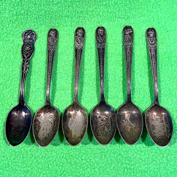 Vintage Wm Rogers President Spoons Lot of 6 (#2) - Picture 1 of 10